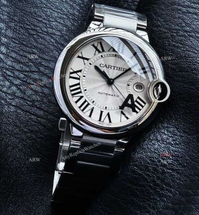 Cartier Ballon Bleu De 42mm 9015 Movement W69012Z4 White Face Watch